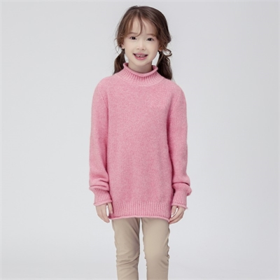 秋冬女童打底图片保暖羊绒衫纯色款式